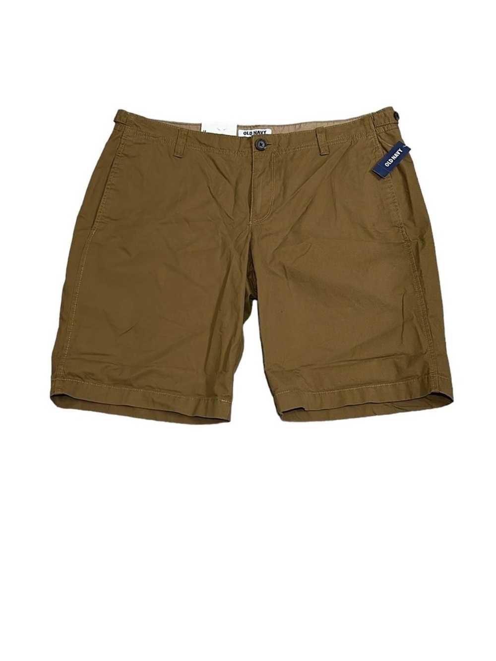 Old Navy Khaki Shorts 10” NEW Size 14